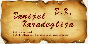 Danijel Karadeglija vizit kartica